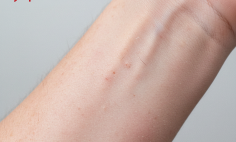 , illustrating potential Early Signs of an Asbestos Rash or other skin Symptoms.